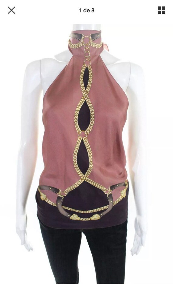 Gucci Silk Scarf Halter Top