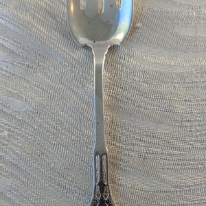 Antique Sterling Silver Serving Fork with Hallmarks, Excellent Vintage Condition