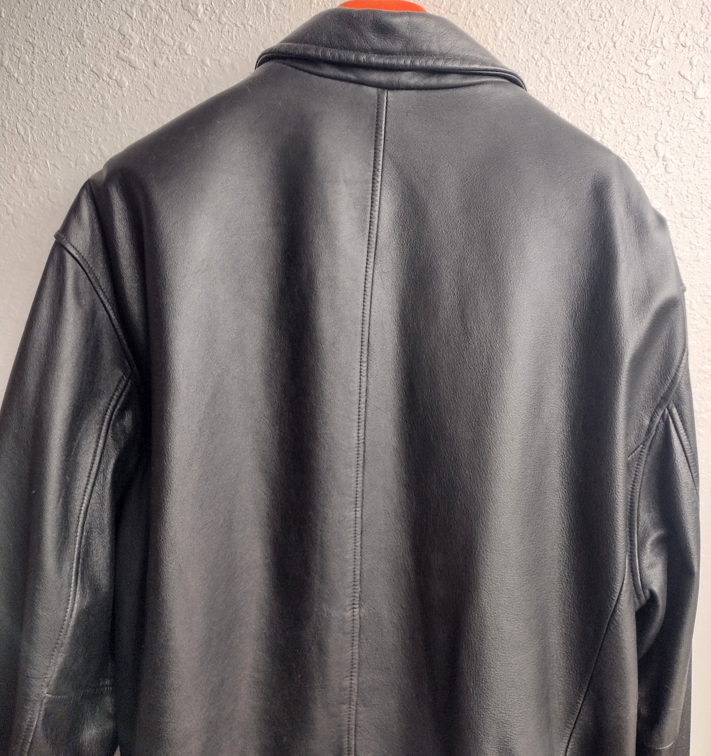 Men's Black Leather Jacket, Sz XL, London Fog, Winter Wear Men's Black Leather Jacket, Sz XL, London Fog, Winter Wear
