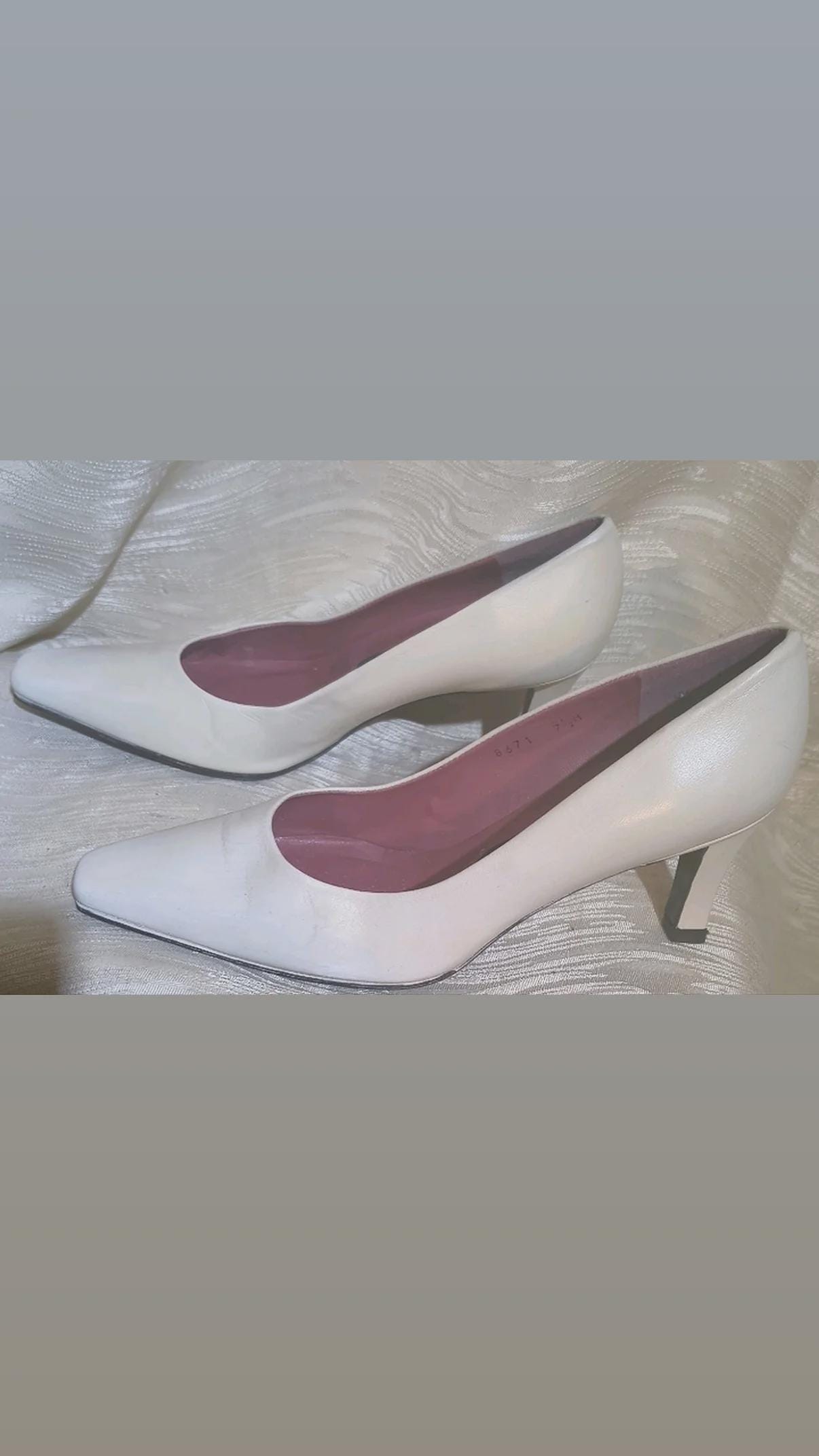White Leather Pumps - Etsy White Leather Pumps - Etsy