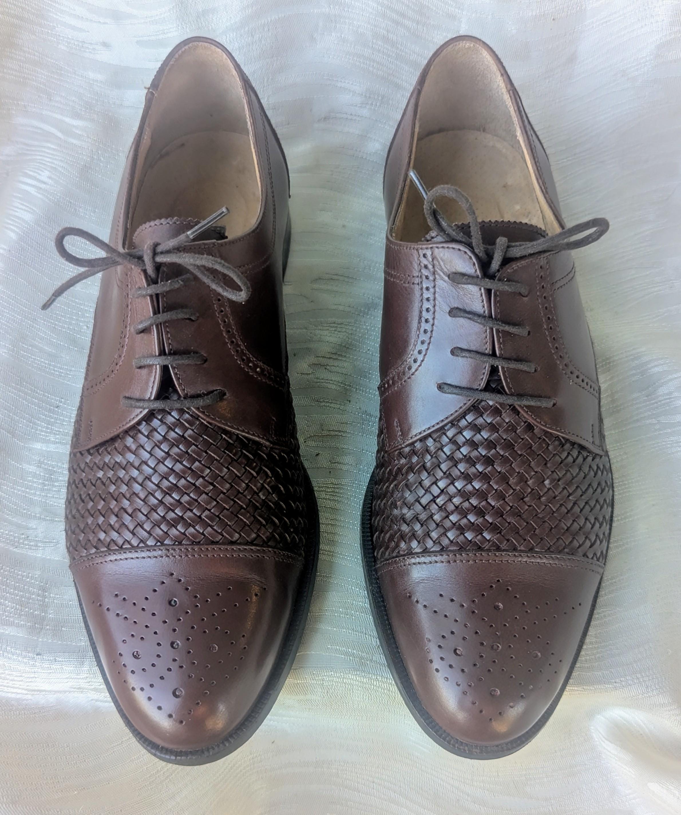 Vintage Bally Mens Dress Shoes Sz 7.5 Goodyear Switzerland Derby Leather Lace Up Bally of Switzerland Mens Shoes - Etsy main image 3
