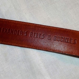 Women's Alexander Lizard Belt, Brown 28 Sm 1 1\8" W. Handcrafted, Superb Vintage Condition! Add your own buckle. image 10