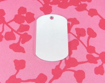5 Aluminium Dog Tag Stamping 2mm Chunky Tag Blank | Metal Stamping Aluminium Blank  | Dog Tag |  Chunky Stamping Blank
