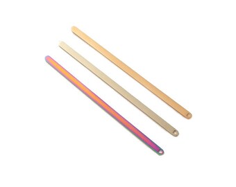 6mm Stainless Steel Cuff Bracelet Stamping Engraving Blank 6mm | Rainbow, Rose, Gold, Silver Cuff | Select Metal Colour | Quality IP Plating