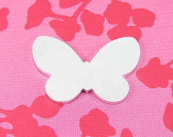 Butterfly Stamping Blank Aluminium 40mmmm Chunky 2mm  x 5| Metal Stamping Aluminium Blank  | Butterfly Name Tag |  Butterfly Stamping Tag
