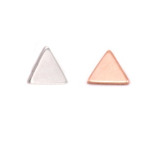 Mini Triangle Solderable Accents | Beaducation Solderable Charms Accents 24g - Pack of 5 | Select Metal - Sterling Sterling Silver, Copper