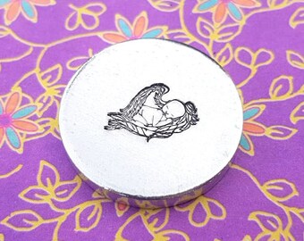 SALE Angel Baby Metal Design Stamp - 14mm | Metal Stamping Loss and bereavement Stamp | detailed Metal Stamp | Metal Design Stamp Baby Angel