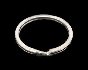 Key Ring Silver Tone Round Split Key Ring 25mm Pack of 25pcs | Jewellery Findings  | Key Ring |  Jewellery Supplies