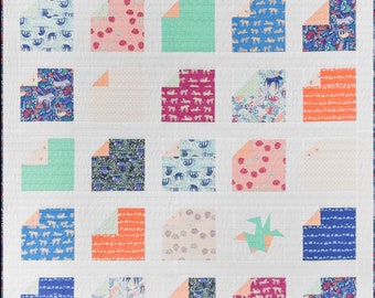 Origami: een laagtaartquiltpatroon