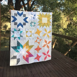 Aurora Sampler PDF Star Quilt Pattern