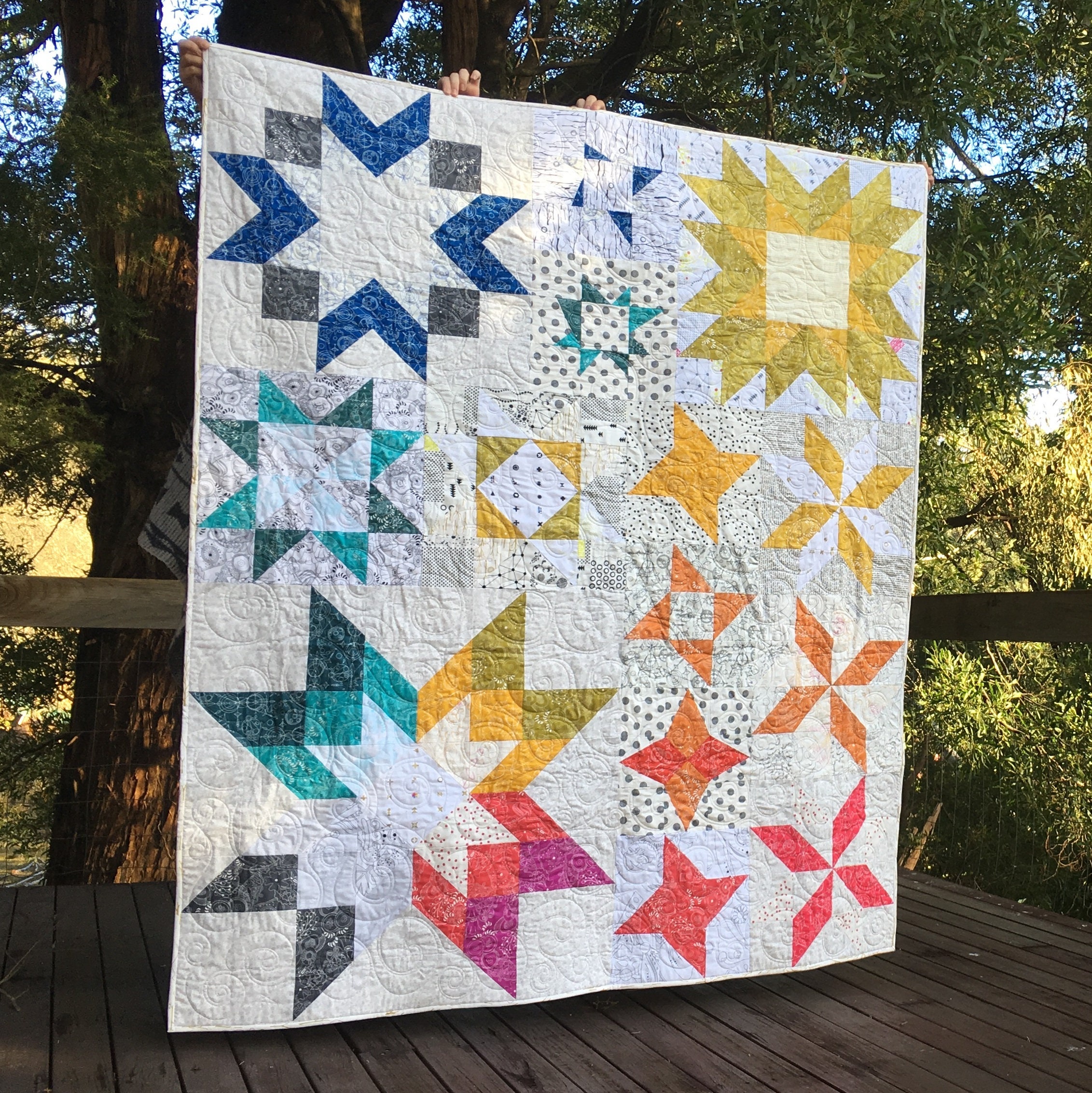 Aurora Sampler PDF Star Quilt Pattern - Etsy