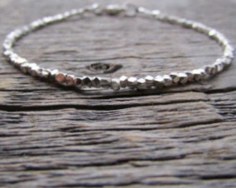 Silver Bead Bracelet, Hill Tribe Silver Bracelet, Silver Bead Jewelry, Hill Tribe Bracelet, Silver Stack Bracelet, Women's Bracelet, Gift