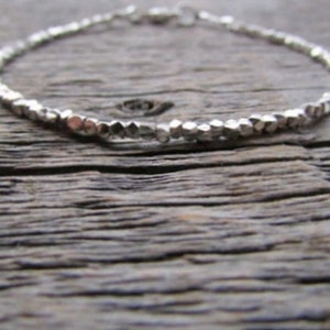 Hill Tribe Silver Bracelet, Silver Bead Bracelet, Stack Bracelet, Dainty Bracelet, Layer Bracelet, Karen Hill Tribe, Silver Bracelet Women