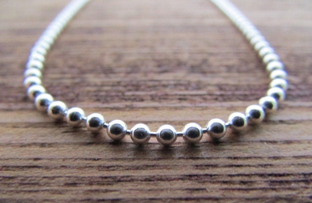 Sterling Silver Ball Chain 30 Inch 