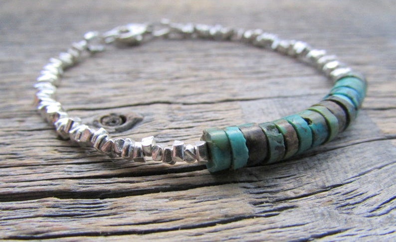 Gemstone Bracelet Stack Bracelet Turquoise Bracelet Boho Bracelet Gift For Her Bracelet For Women December Birthstone Bead Bracelet