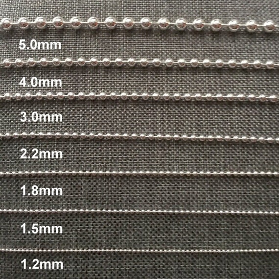 Argento Sterling 925 Placcato Rodio Scatola Catena Perlina E