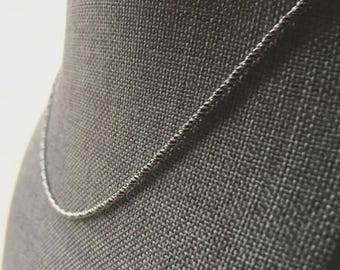 Geoxideerde sterlingzilveren Bali-ketting met touwketting, tribale stijl