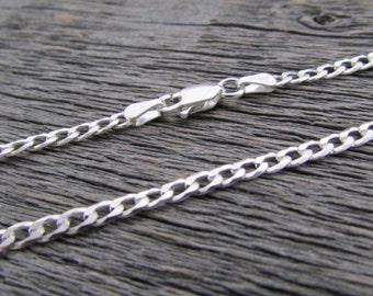 Sterling Silver Curb Chain 20 Inch 