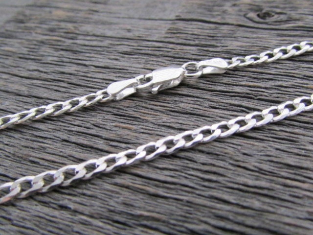Sterling Silver Curb Chain 4mm Chain 16 