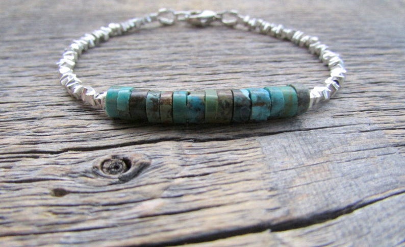 Gemstone Bracelet Stack Bracelet Turquoise Bracelet Boho Bracelet Gift For Her Bracelet For Women December Birthstone Bead Bracelet