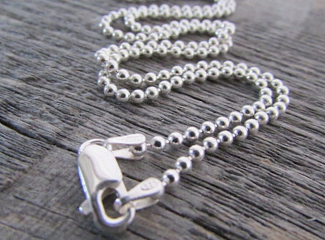 Silver Stainless Steel Ball Chain Roll For Dog Tag Necklaces - Temu