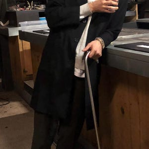 stainless steel cane. Made to measure walking stick.