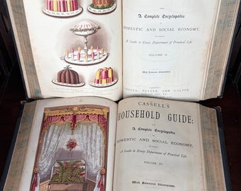 1869 4 Vol Household Encyclopedia Fabulous Resource
