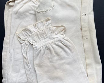 Original 1860s Lady’s Canton Flannel Drawers and Vest