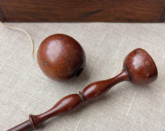 Antique Wooden Cup and Ball Toy