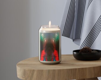 Buscar / Vela de soja con aroma vibrante - Decoración aromática para el hogar / Regalo para aliviar el estrés / Relajación / Vela ecológica