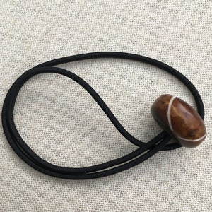 Festival Hair Dreadlock Hair Tie Curly Hair Accessories Long Hair Natural Hair Accessories Brown Etched Bone Loc Ties by Loccessories