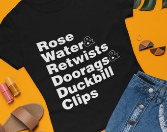 Rosenvatten & Retwists T-shirt Dreadlocks Kultur Tee Loc Life Grafisk T-shirt Naturligt hår Gåva till honom och henne Afrocentrisk Unisex T-shirt