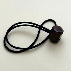 Handmade Hair Accessories Dread Hair Ponytail Holder Geo Meo Brown Bone Loc Ties Natural Boho Festival Hair Accessories for Long Curly Hair
