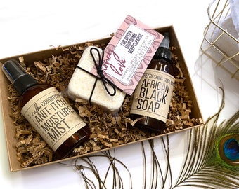 Honey Love Dreadlock Detox Cleanse Kit Gift Set Self Care ACV Rinse Hair Maintenance Long Distance Relationship Coworker Best Friend Gift