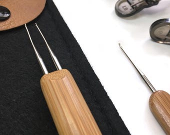 Dreadlock Crochet Hook Set for Loc Maintenance - Install, Retwist & Instant Loc Repair, Micro Loc Needle, Hair Tool for Dreadlock Extensions