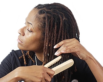 Dreadlock Accessories Tool Original Double Sided Loc Brush Soft Boar Bristle Natural Hair Care Gift for  Dreads Brushing Maintenance Styles