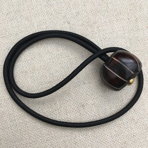 Elastic Hair Ties for Thick Hair Etched Brown Loc Tie  Dreadlock Tie Gifts for Men Long Hair Accessories for Women, Unisex Birthday Gift