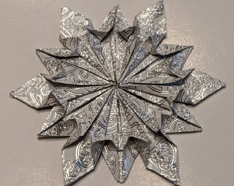 Origami Snowflake Decoration