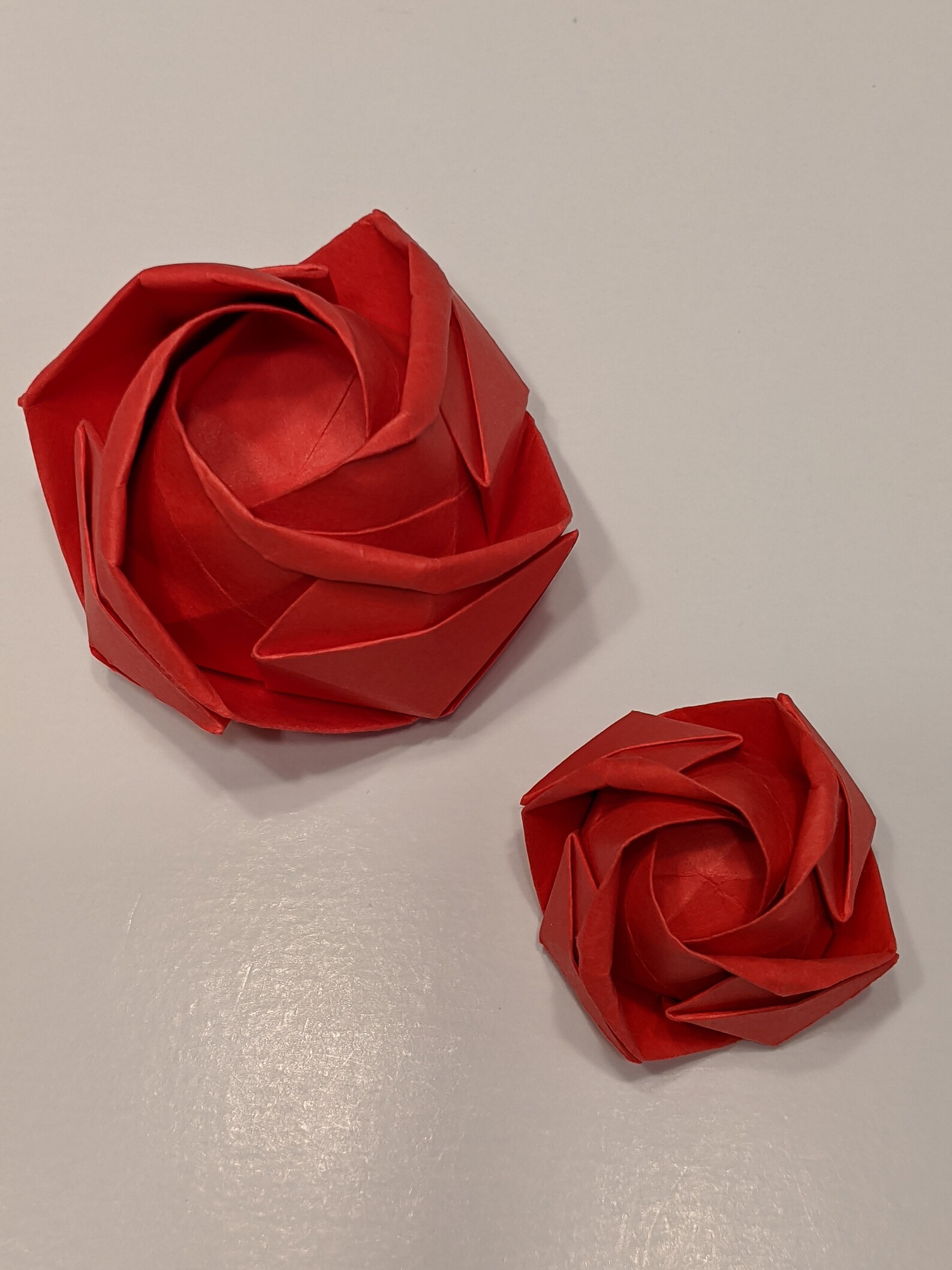 Origami Flower Rose Bud Etsy