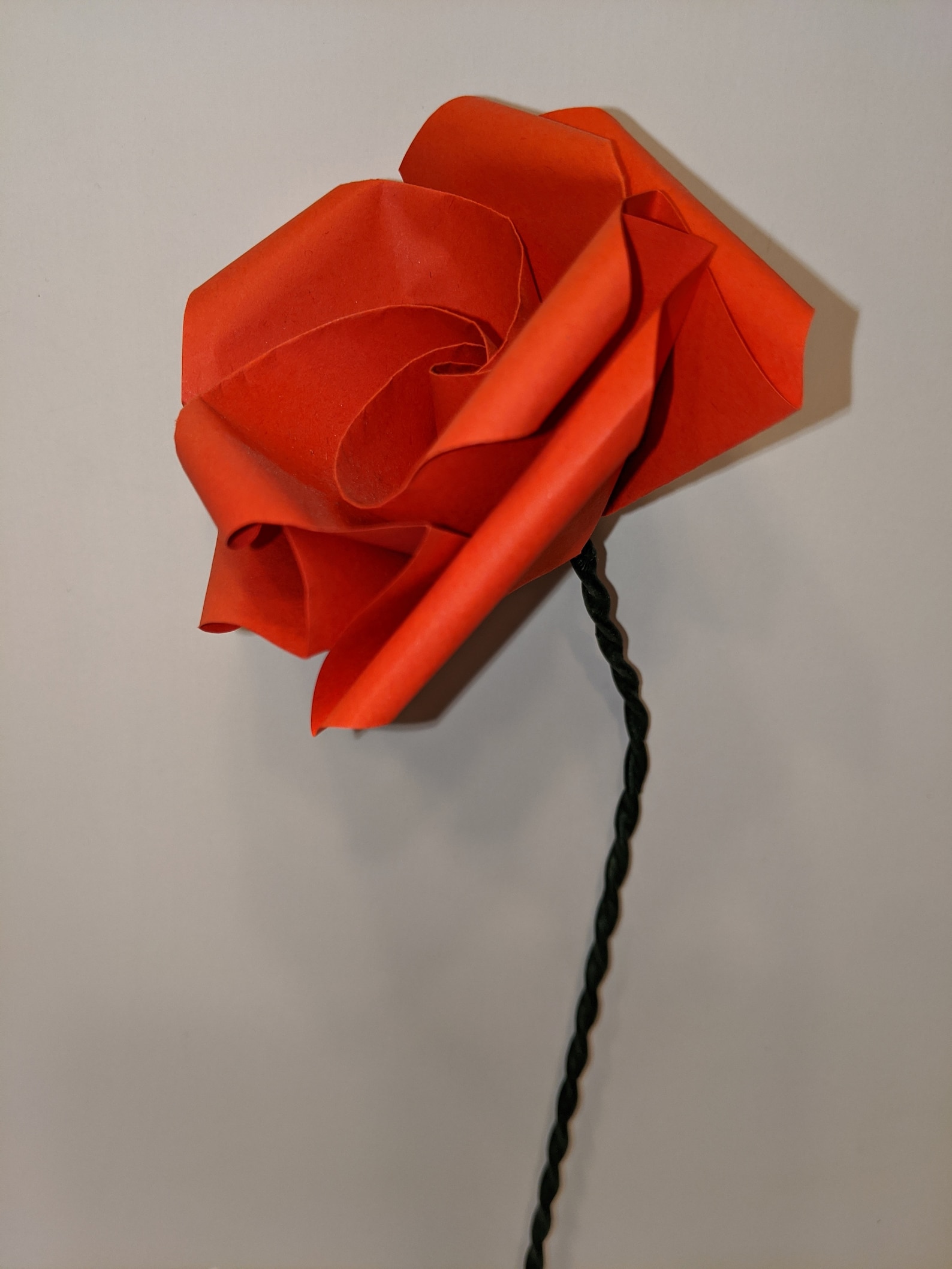Origami Flower Rose Bud Etsy