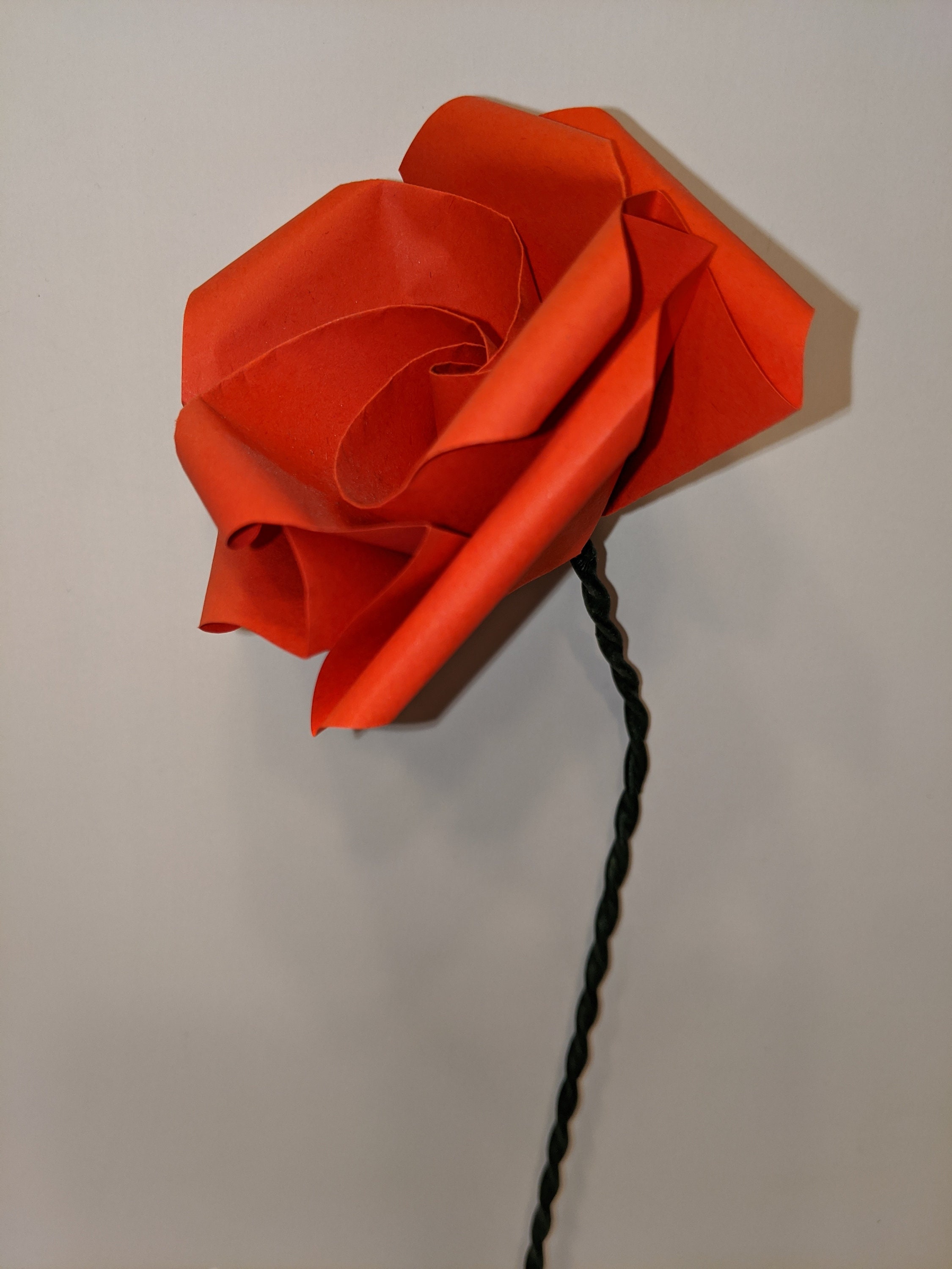 Origami Flower Rose Bud Etsy