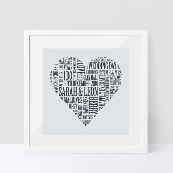 Heart Word Art Etsy UK