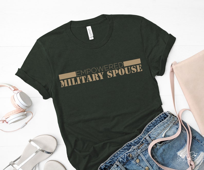 Bella Canvas Short Sleeve T-Shirt Empowered Military Spouse