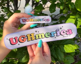 UGHmerica Bumper Sticker -- Political, Leftist, Mutual Aid, Queer, America, Exhausted, Roe V Wade, Feminist, Project 2025, 2024 Election