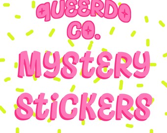 Mystery Sticker Packs! -- Random Stickers, Cute, Kawaii, Queer, Illustration, LGBT+, Halloween, Spoopy, Silly, Queerdo, Soft Goth