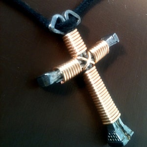 Wire Wrapped Gold Disciple's Cross