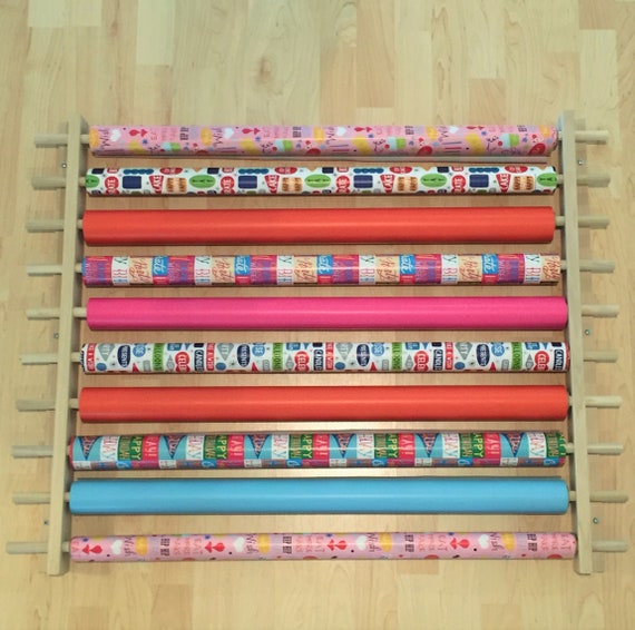 Gift Wrapping Paper Station / Organizer. Also for Ribbon
