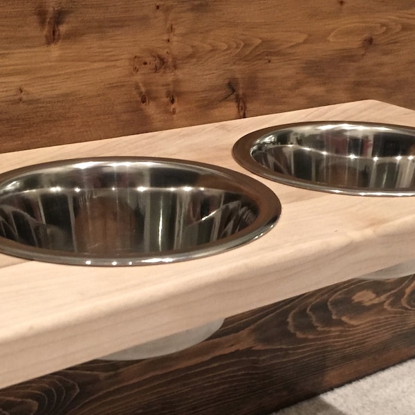 Wall Mount Dog Bowls Etsy