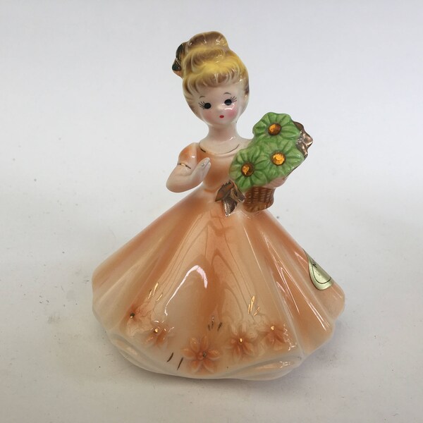 Josef Originals November Topaz Birthday Girl Figure