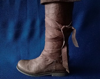 leather pixie boots